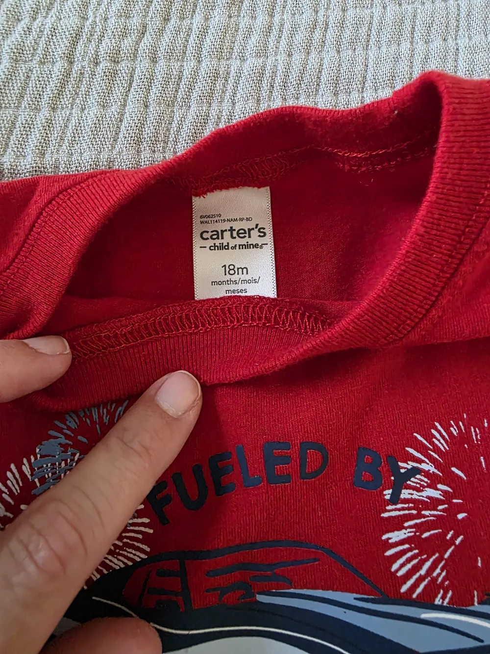 Carter's Red Sleeveless Top with Navy Striped Shorts Pajama Set